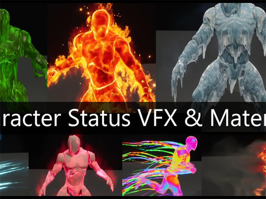 UE5 Character Status VFX Material - NXlfB1|NXlfB1