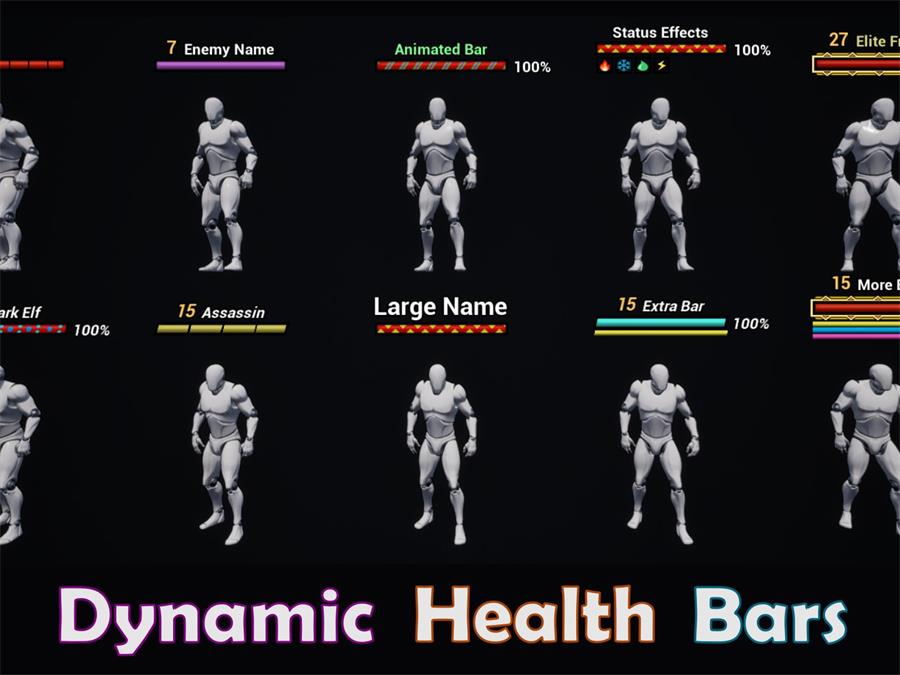 UE4/UE5 Dynamic Health Bars - NXlfB1|NXlfB1