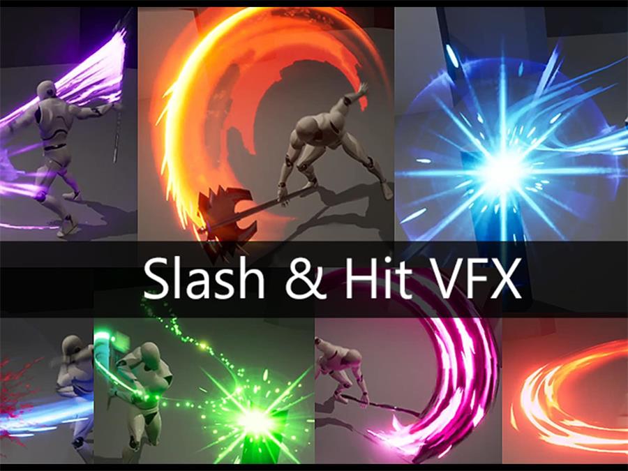 UE5 Slash and Hit VFX (with SFX) - NXlfB1|NXlfB1