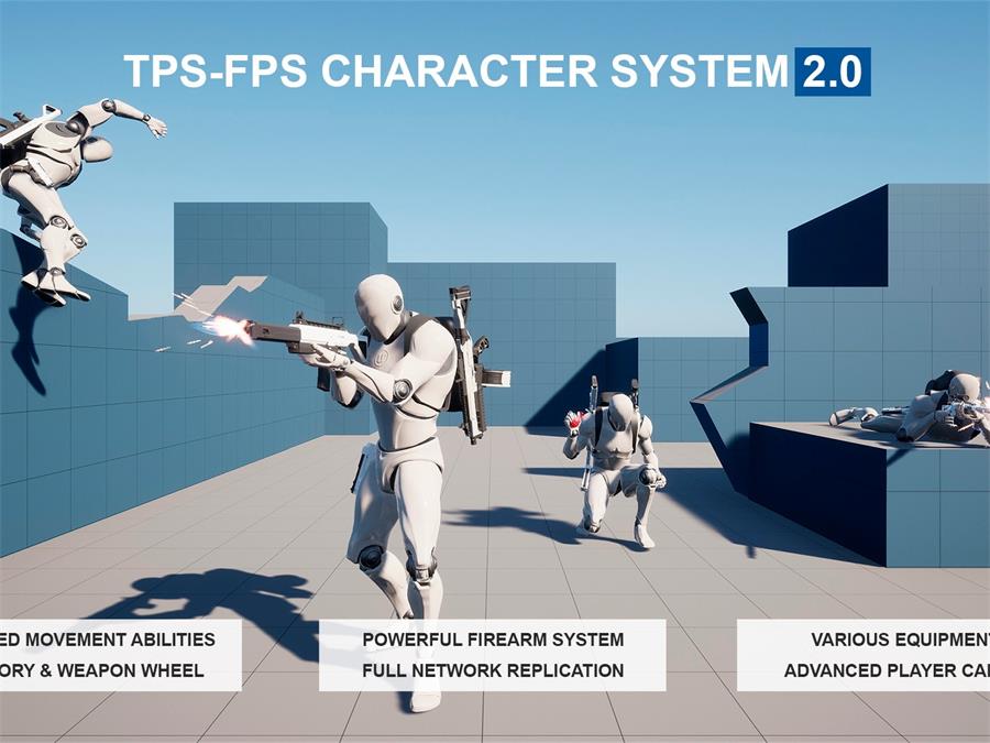 UE5.2+ TPS-FPS Character System v2 - NXlfB1|NXlfB1