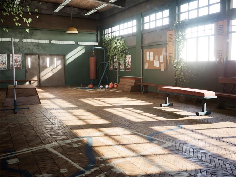 UE4/UE5 Highschool Gym / 34 Assets - NXlfB1|NXlfB1