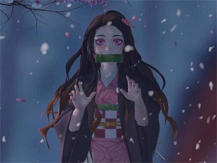 Nezuko Demon Slayer: Kimetsu no YaibaNezuko – Blender Model - NXlfB1|NXlfB1