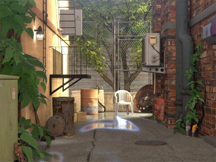 Summer Alley – Blender - NXlfB1|NXlfB1