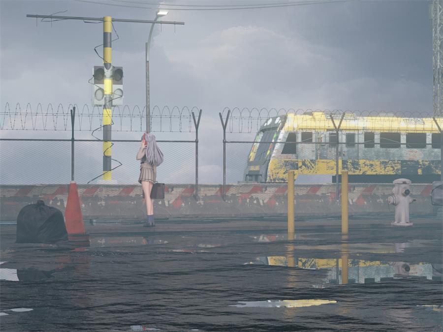 Railway scenario – Blender - NXlfB1|NXlfB1