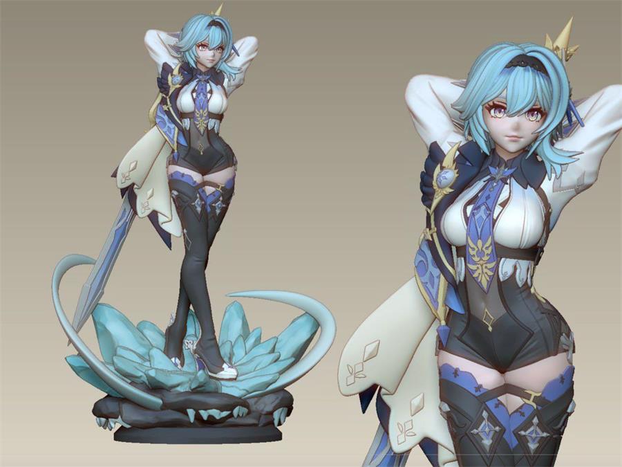 Eula_Genshin – 3D PRINTABLE Figure STL - NXlfB1|NXlfB1