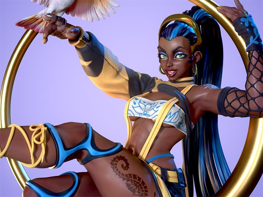 PinUp Angelique – 3D PRINTABLE Figure STL - NXlfB1|NXlfB1