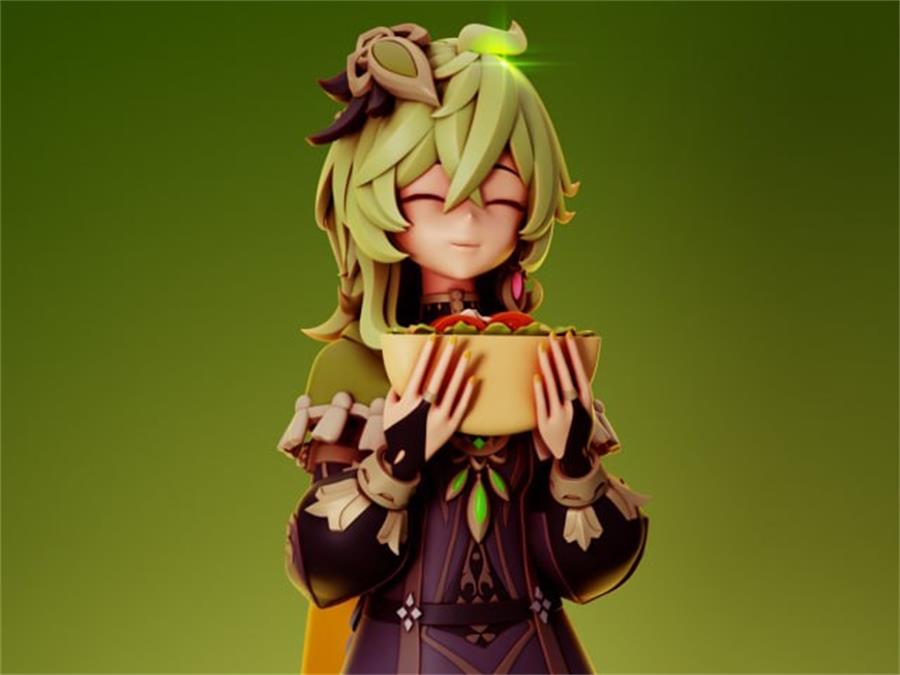 Collei – 3D PRINTABLE Figure STL - NXlfB1|NXlfB1