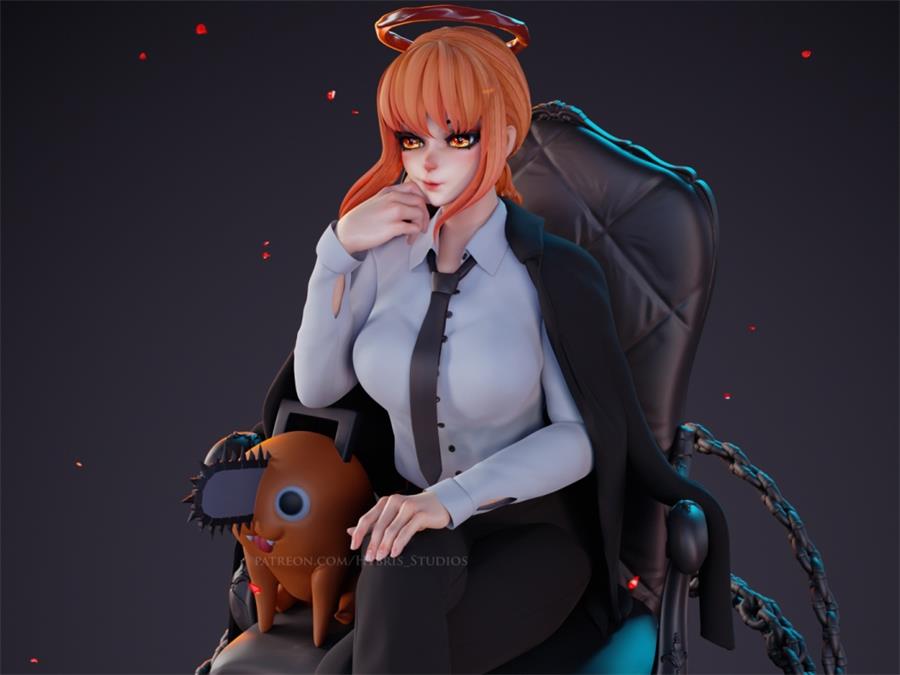 Makima the Public Safety Devil hunter – 3D PRINTABLE Figure STL - NXlfB1|NXlfB1