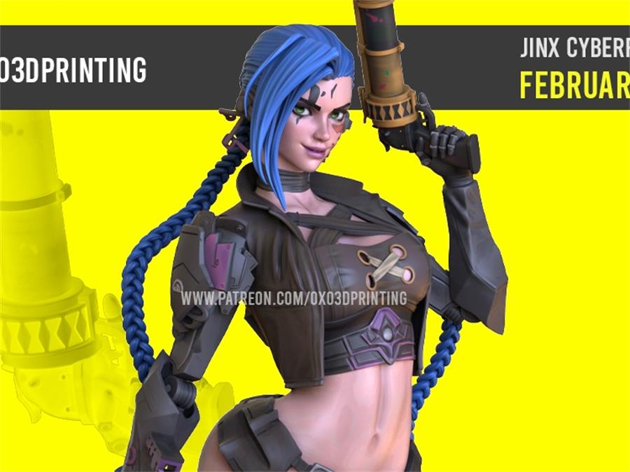 jinx – 3D PRINTABLE Figure STL - NXlfB1|NXlfB1