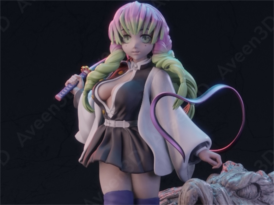 Mitsuri Kanroji – 3D PRINTABLE Figure STL - NXlfB1|NXlfB1