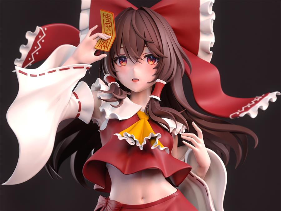 Reimu - Touhou Project – 3D PRINTABLE Figure STL - NXlfB1|NXlfB1