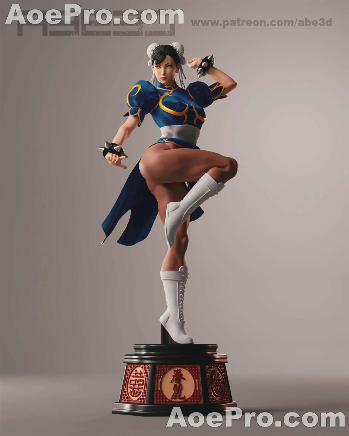 图片[1]|Abe3D - Chun-Li Classic – 3D PRINTABLE Figure STL - NXlfB1|NXlfB1