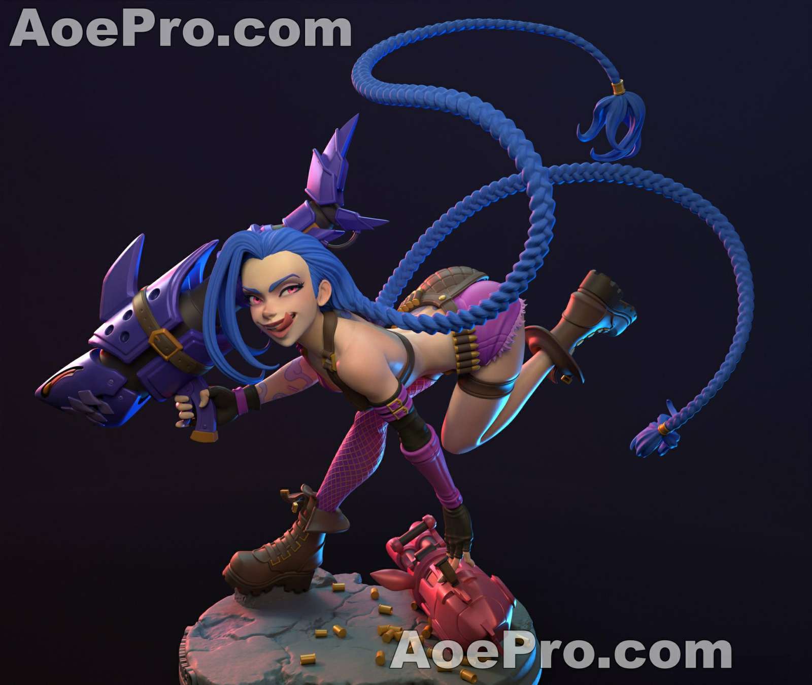 图片[1]|Dinamuuu3D - Jinx – 3D PRINTABLE Figure STL - NXlfB1|NXlfB1