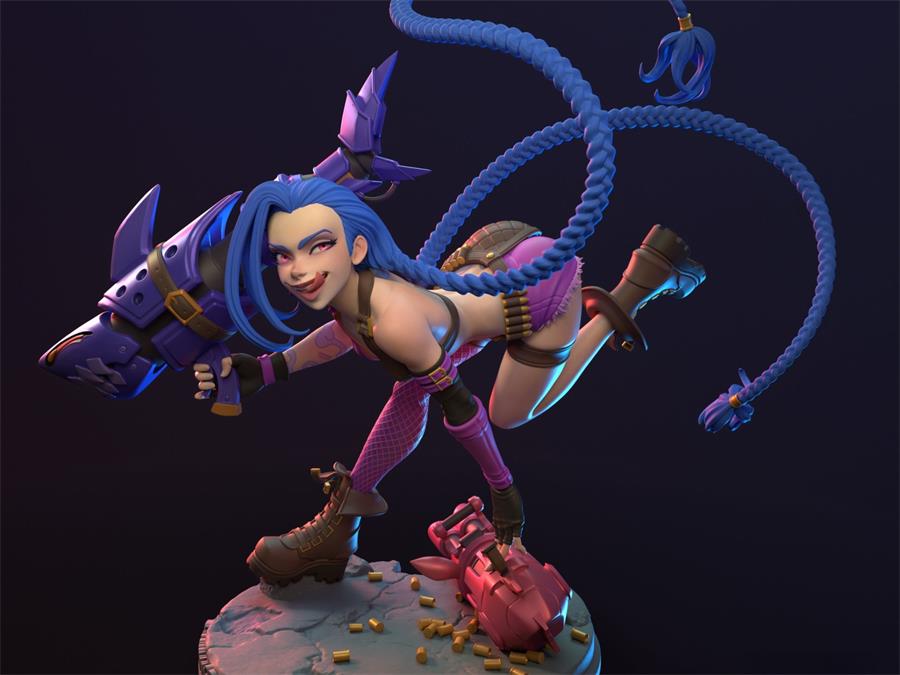 Dinamuuu3D - Jinx – 3D PRINTABLE Figure STL - NXlfB1|NXlfB1