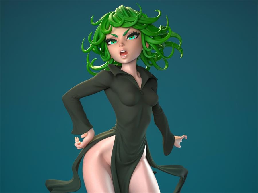 Tatsumaki Dinamuuu3d – 3D PRINTABLE Figure STL - NXlfB1|NXlfB1