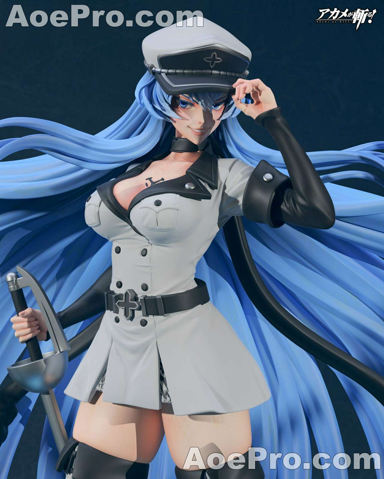 图片[2]|Chuya Factory - Esdeath - Akame Ga Kill! – 3D PRINTABLE Figure STL - NXlfB1|NXlfB1