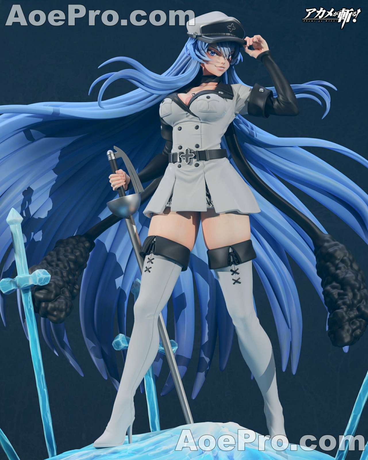 图片[3]|Chuya Factory - Esdeath - Akame Ga Kill! – 3D PRINTABLE Figure STL - NXlfB1|NXlfB1