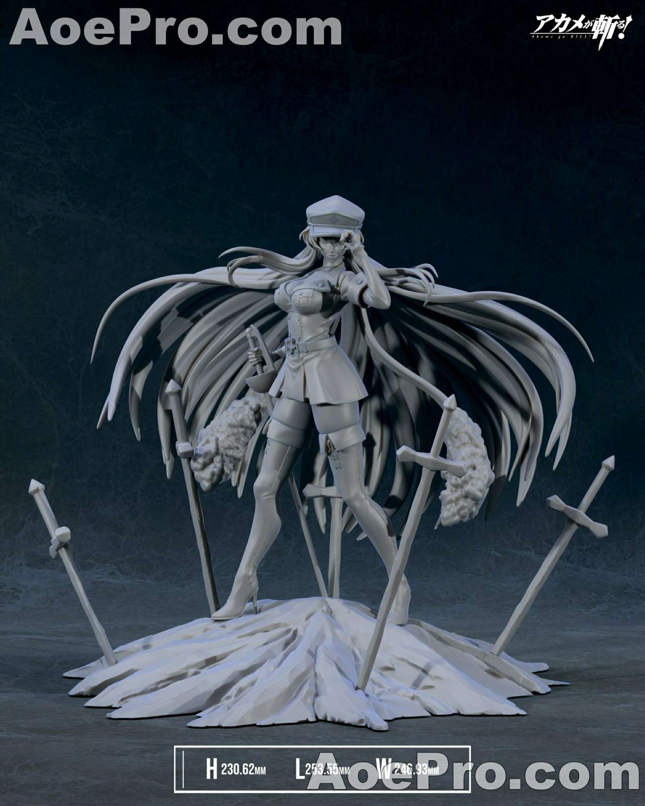 图片[9]|Chuya Factory - Esdeath - Akame Ga Kill! – 3D PRINTABLE Figure STL - NXlfB1|NXlfB1