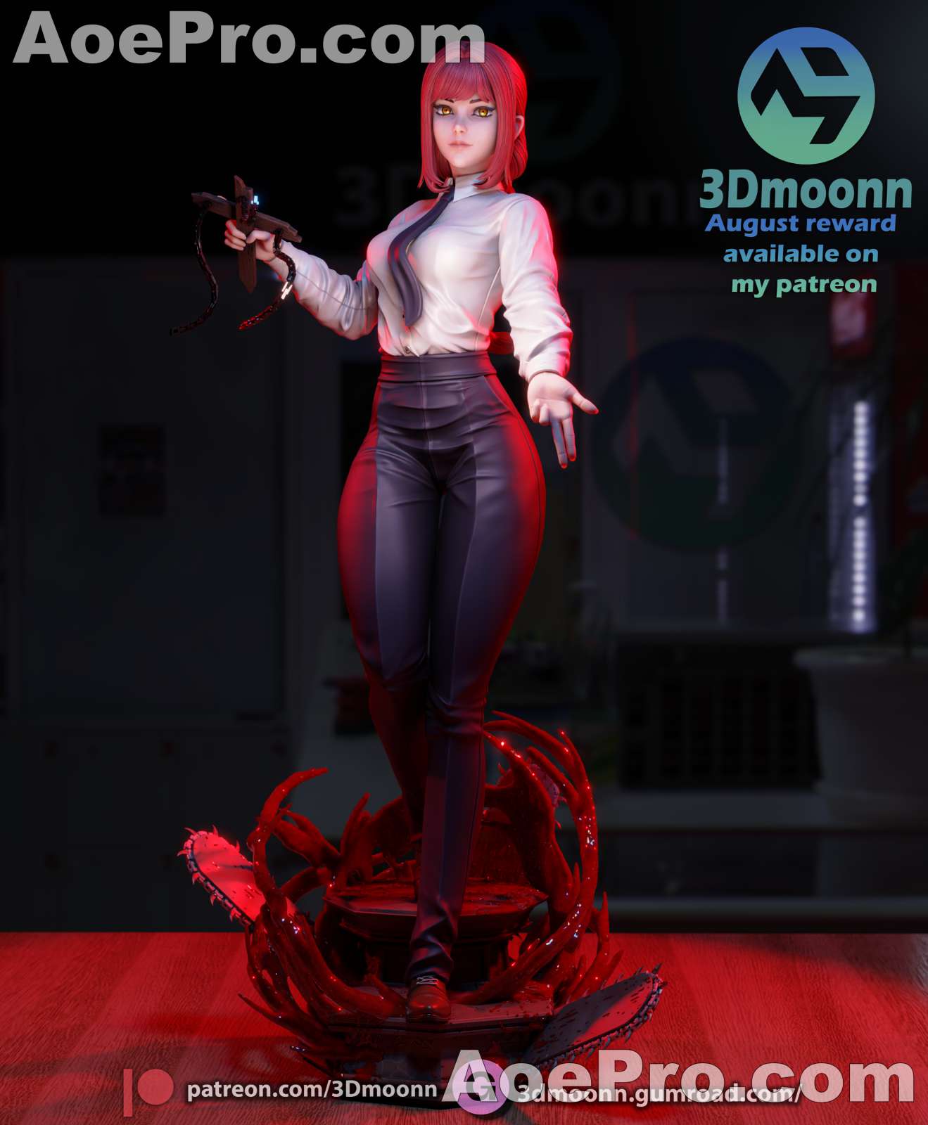 图片[1]|3Dmoonn - Makima Stl Ultimate & Merchant tier – 3D PRINTABLE Figure STL - NXlfB1|NXlfB1