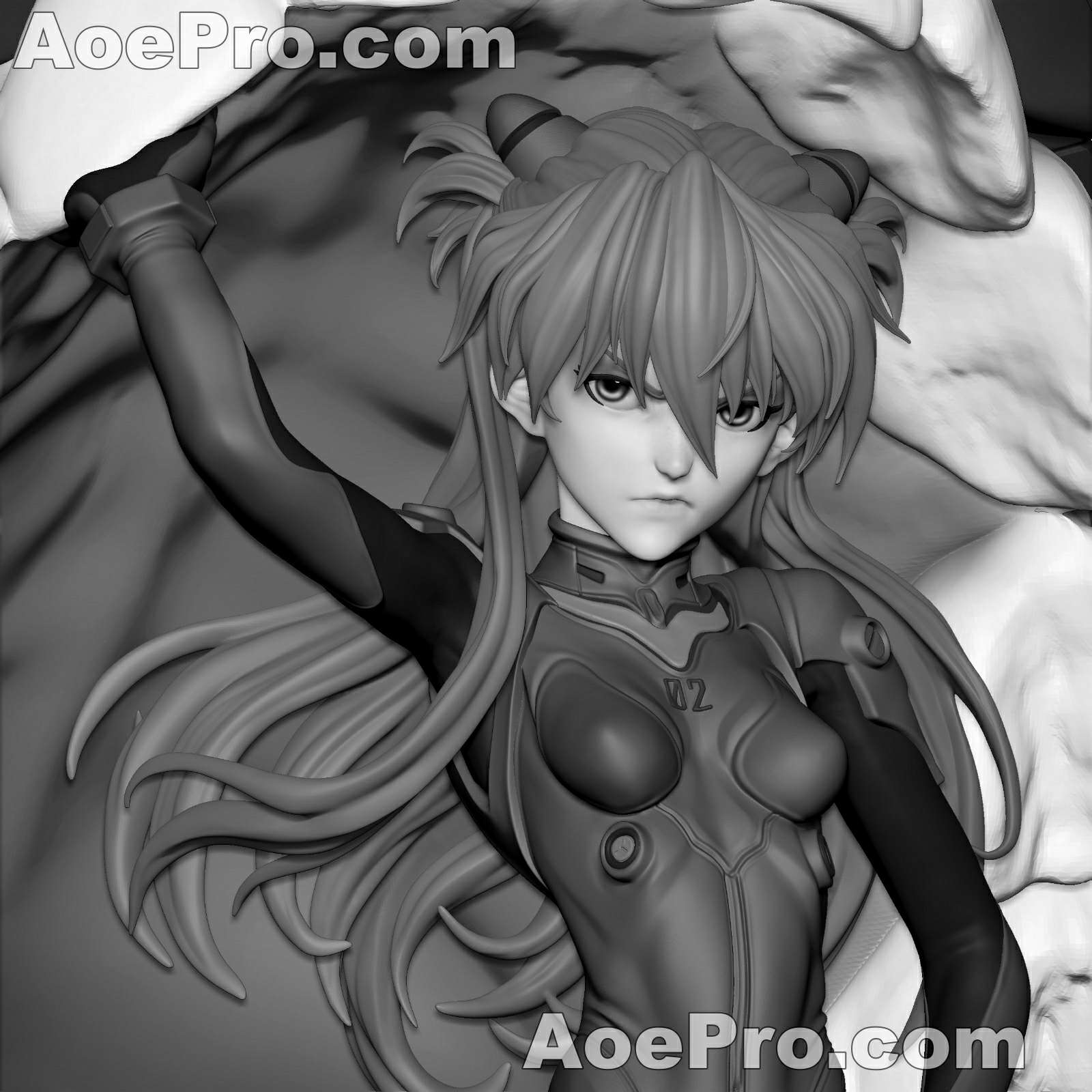 图片[6]|Ca 3d Studios - Asuka Langley Soryu + EVA 02 - Evangelion – 3D PRINTABLE Figure STL - NXlfB1|NXlfB1