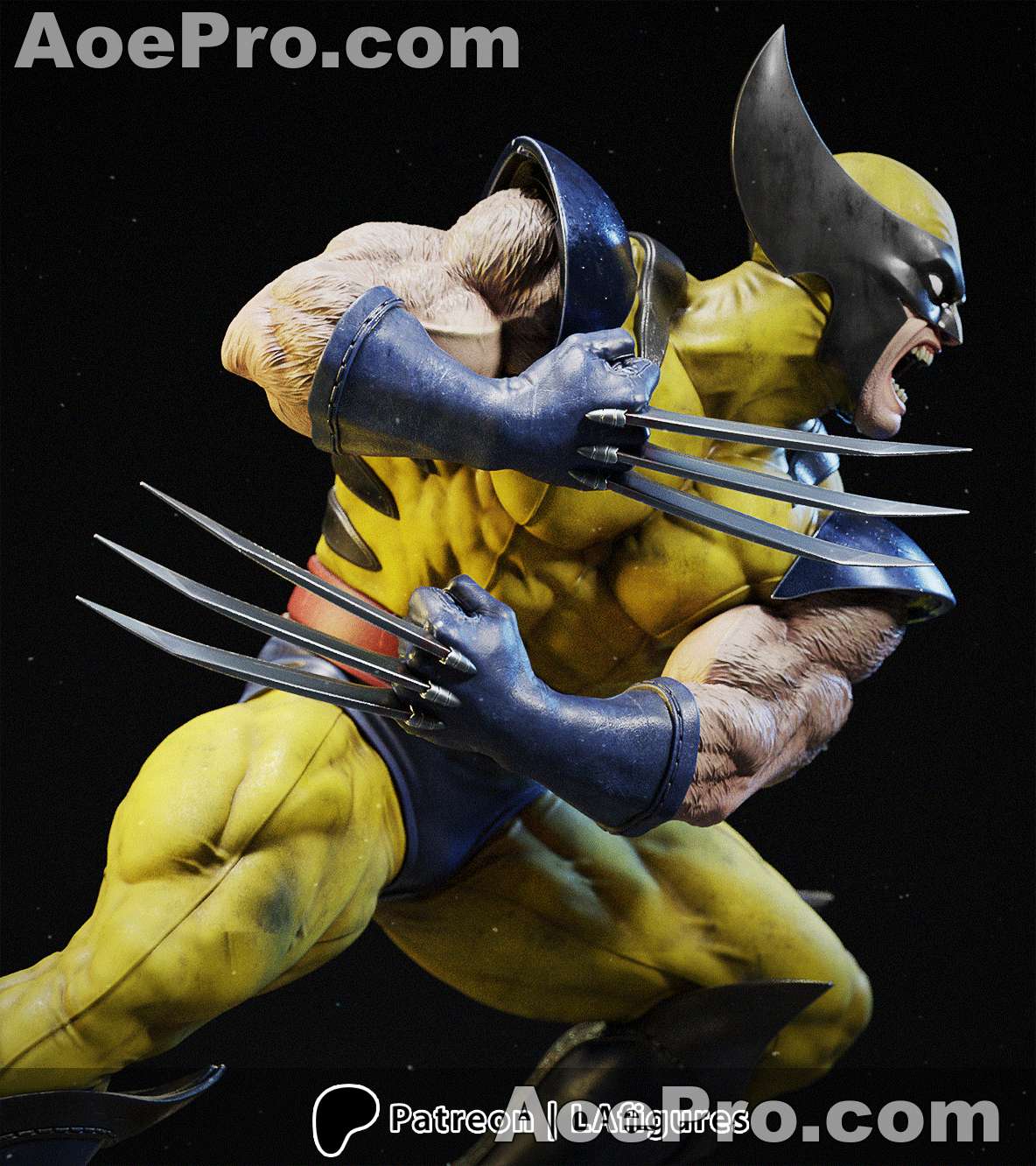 图片[2]|L.A. Figures - X - Men Wolverine – 3D PRINTABLE Figure STL - NXlfB1|NXlfB1