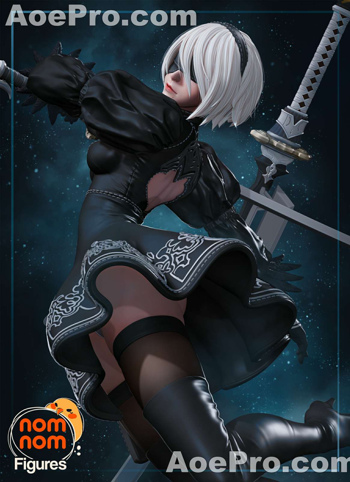 图片[1]|2b - Nier Automata – 3D PRINTABLE Figure STL - NXlfB1|NXlfB1