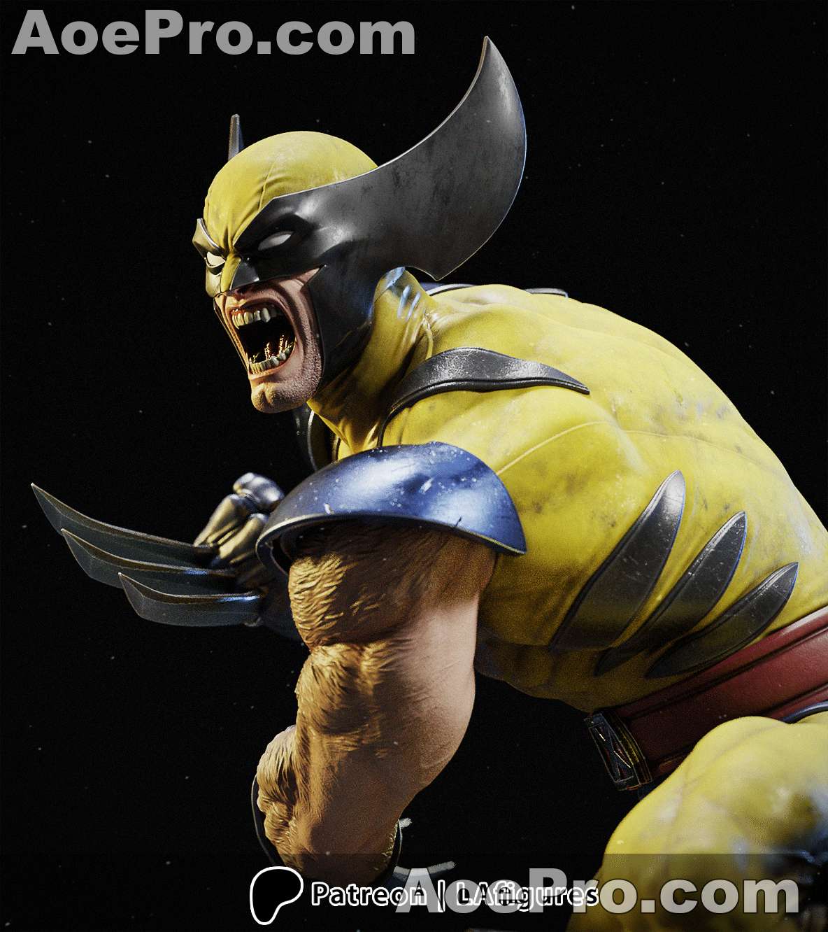 图片[4]|L.A. Figures - X - Men Wolverine – 3D PRINTABLE Figure STL - NXlfB1|NXlfB1