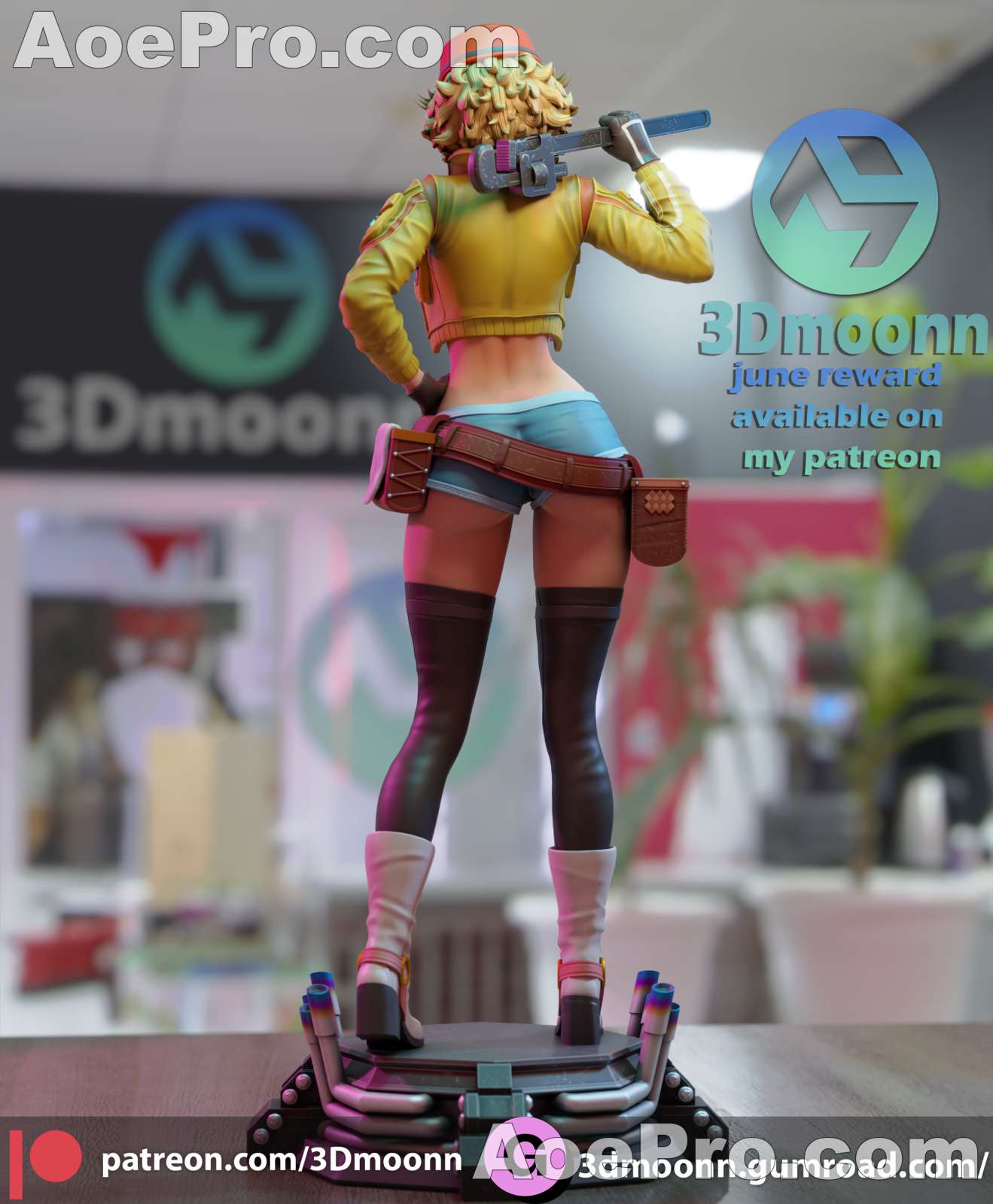 图片[4]|Cindy Final Fantasy - 3Dmoonn – 3D PRINTABLE Figure STL - NXlfB1|NXlfB1