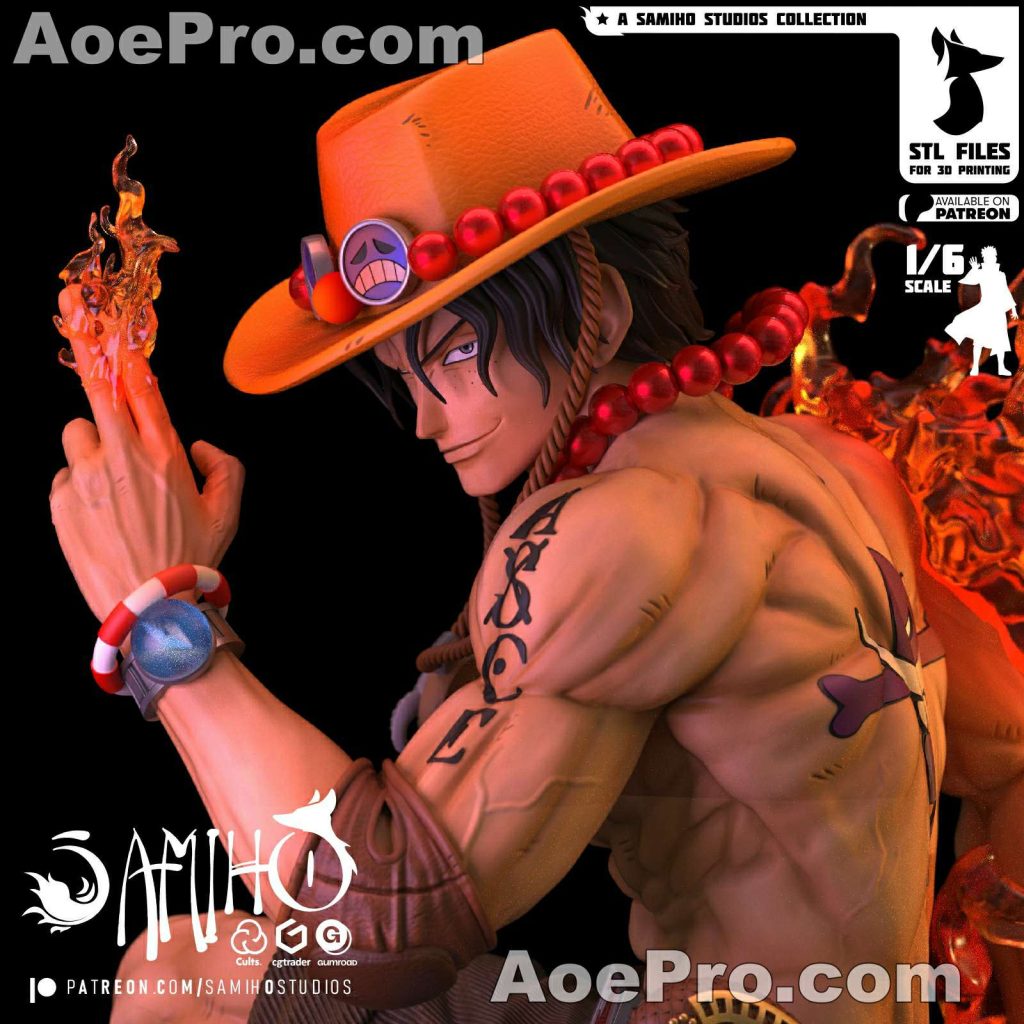 图片[5]|Samiho Studios - Portgas D. Ace – 3D PRINTABLE Figure STL - NXlfB1|NXlfB1