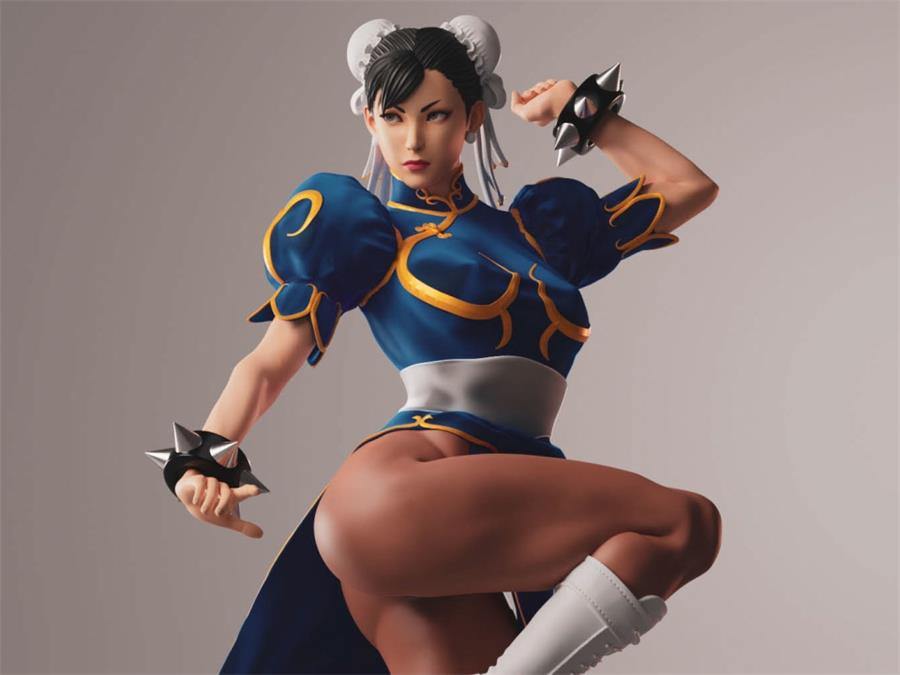 Abe3D - Chun-Li Classic – 3D PRINTABLE Figure STL - NXlfB1|NXlfB1