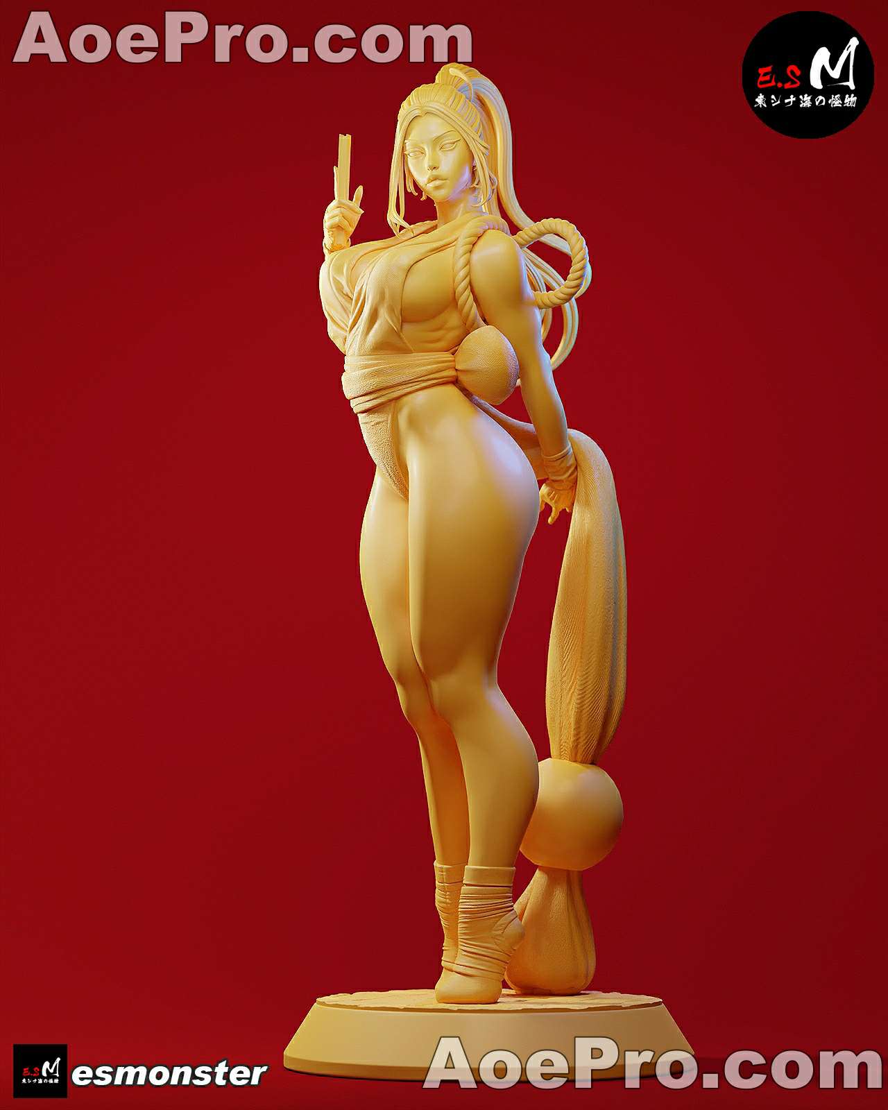 图片[1]|E.S Monster - Mai Shiranui KOF – 3D PRINTABLE Figure STL - NXlfB1|NXlfB1