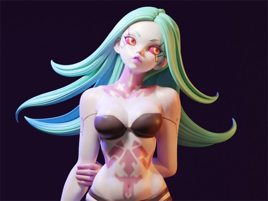 Rebecca - E.S Monster – 3D PRINTABLE Figure STL - NXlfB1|NXlfB1