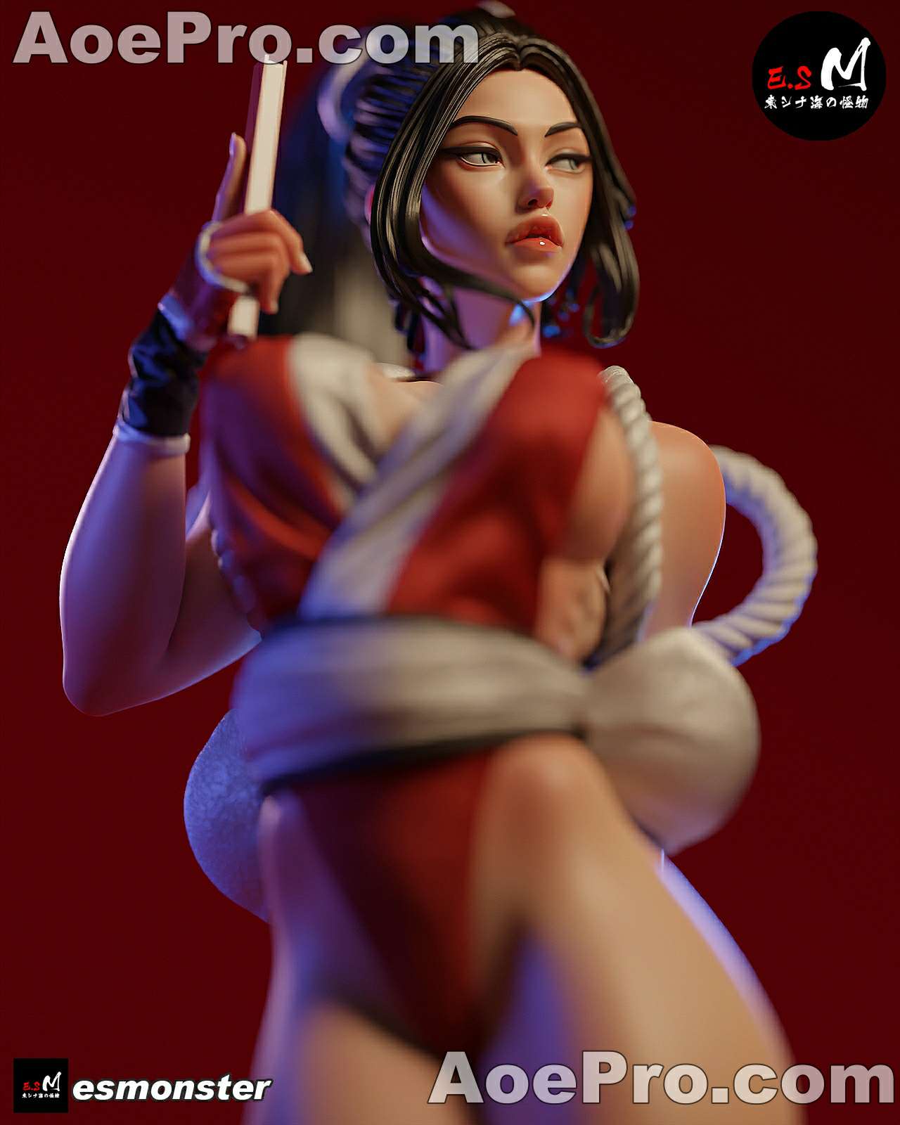 图片[10]|E.S Monster - Mai Shiranui KOF – 3D PRINTABLE Figure STL - NXlfB1|NXlfB1