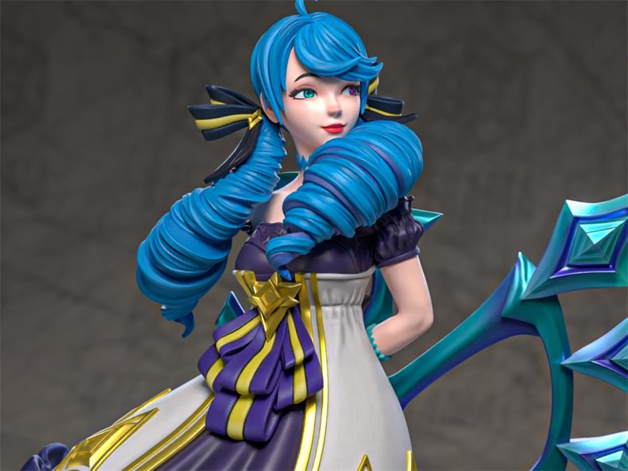 Azerama - Gwen League Of Legends – 3D PRINTABLE Figure STL - NXlfB1|NXlfB1