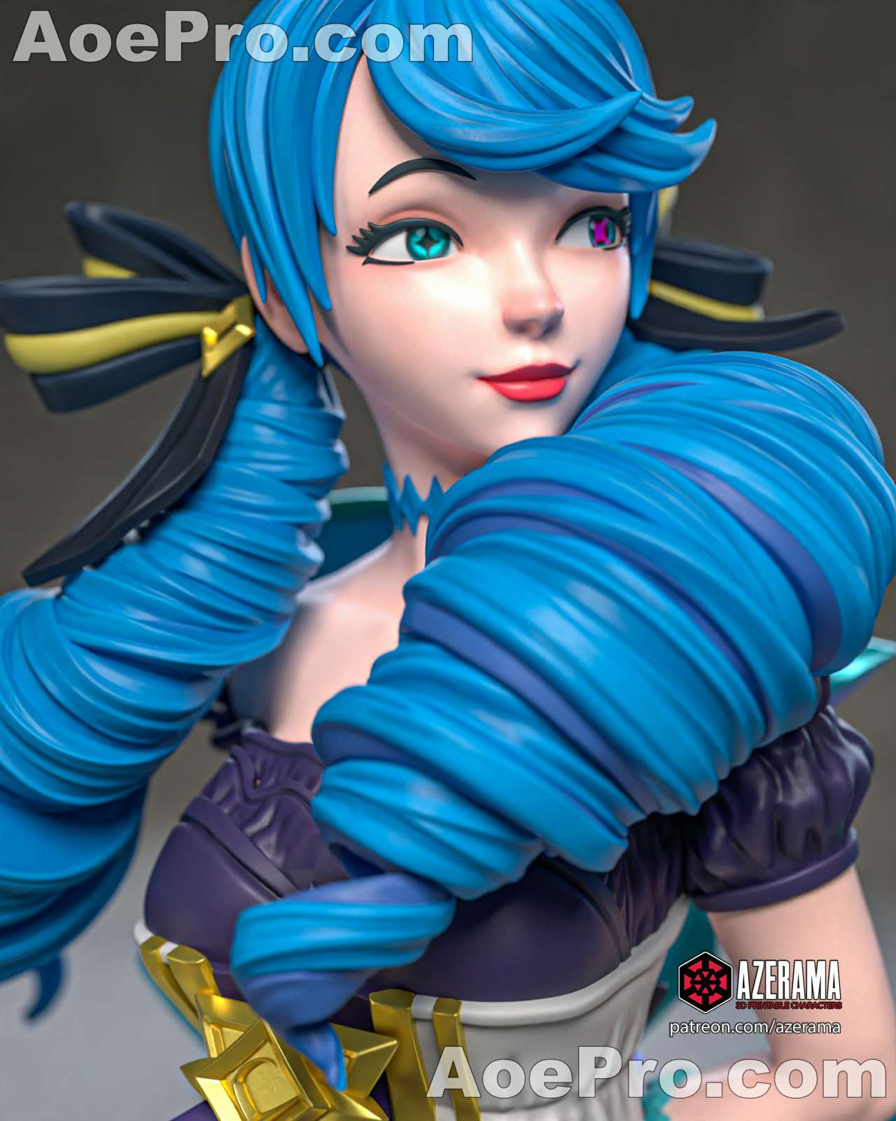 图片[3]|Azerama - Gwen League Of Legends – 3D PRINTABLE Figure STL - NXlfB1|NXlfB1