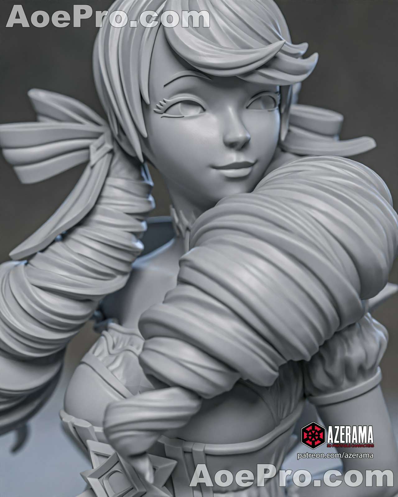 图片[4]|Azerama - Gwen League Of Legends – 3D PRINTABLE Figure STL - NXlfB1|NXlfB1