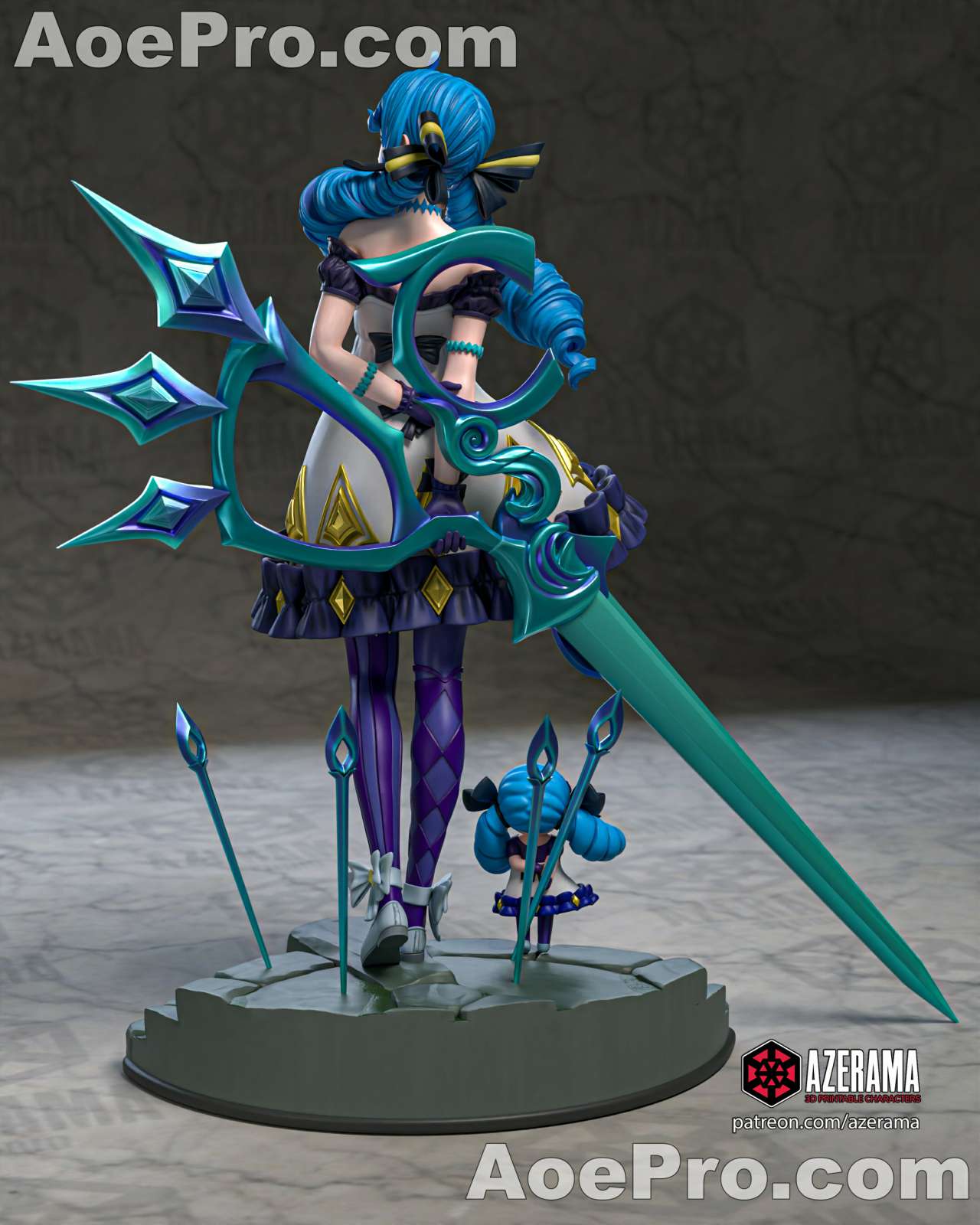 图片[7]|Azerama - Gwen League Of Legends – 3D PRINTABLE Figure STL - NXlfB1|NXlfB1