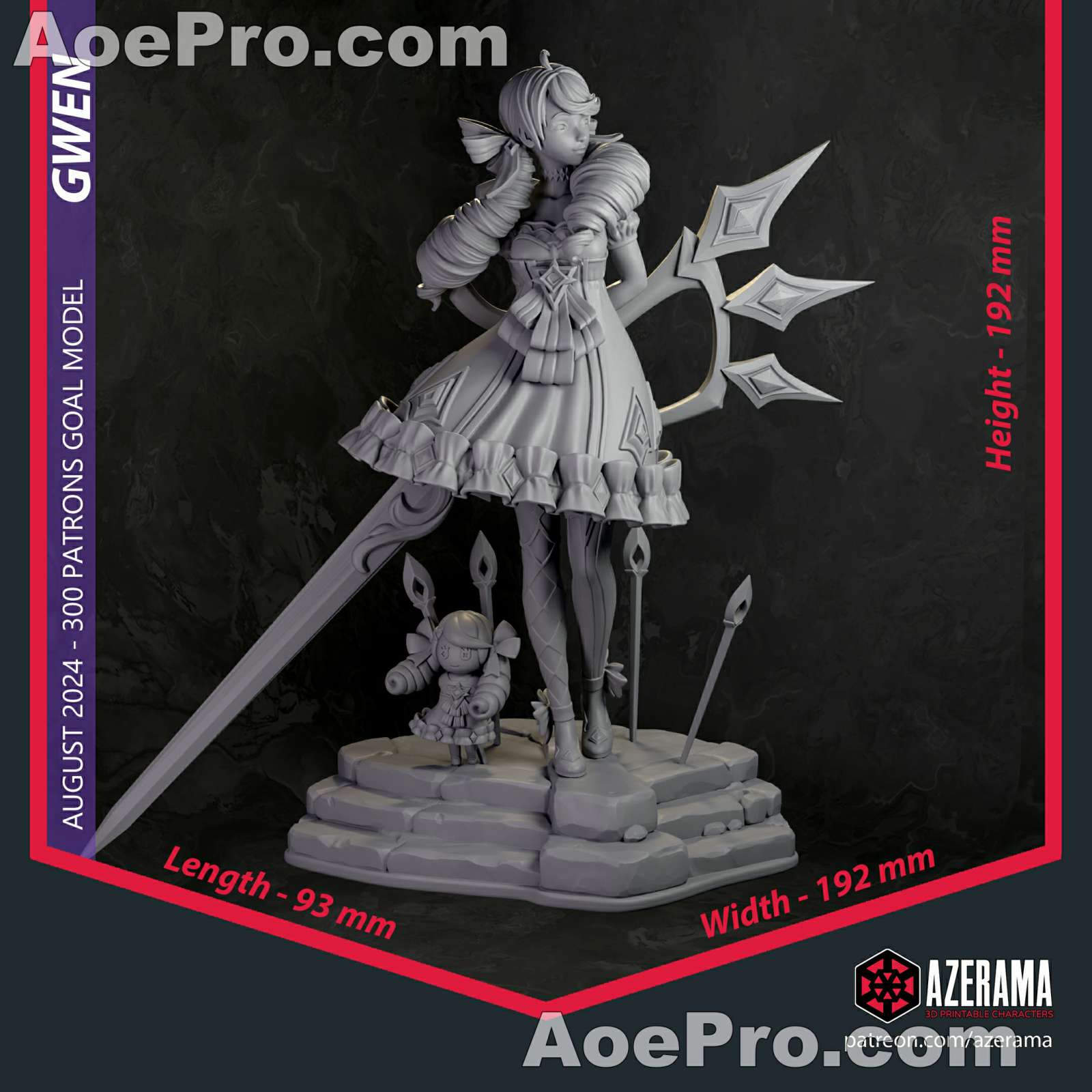 图片[10]|Azerama - Gwen League Of Legends – 3D PRINTABLE Figure STL - NXlfB1|NXlfB1