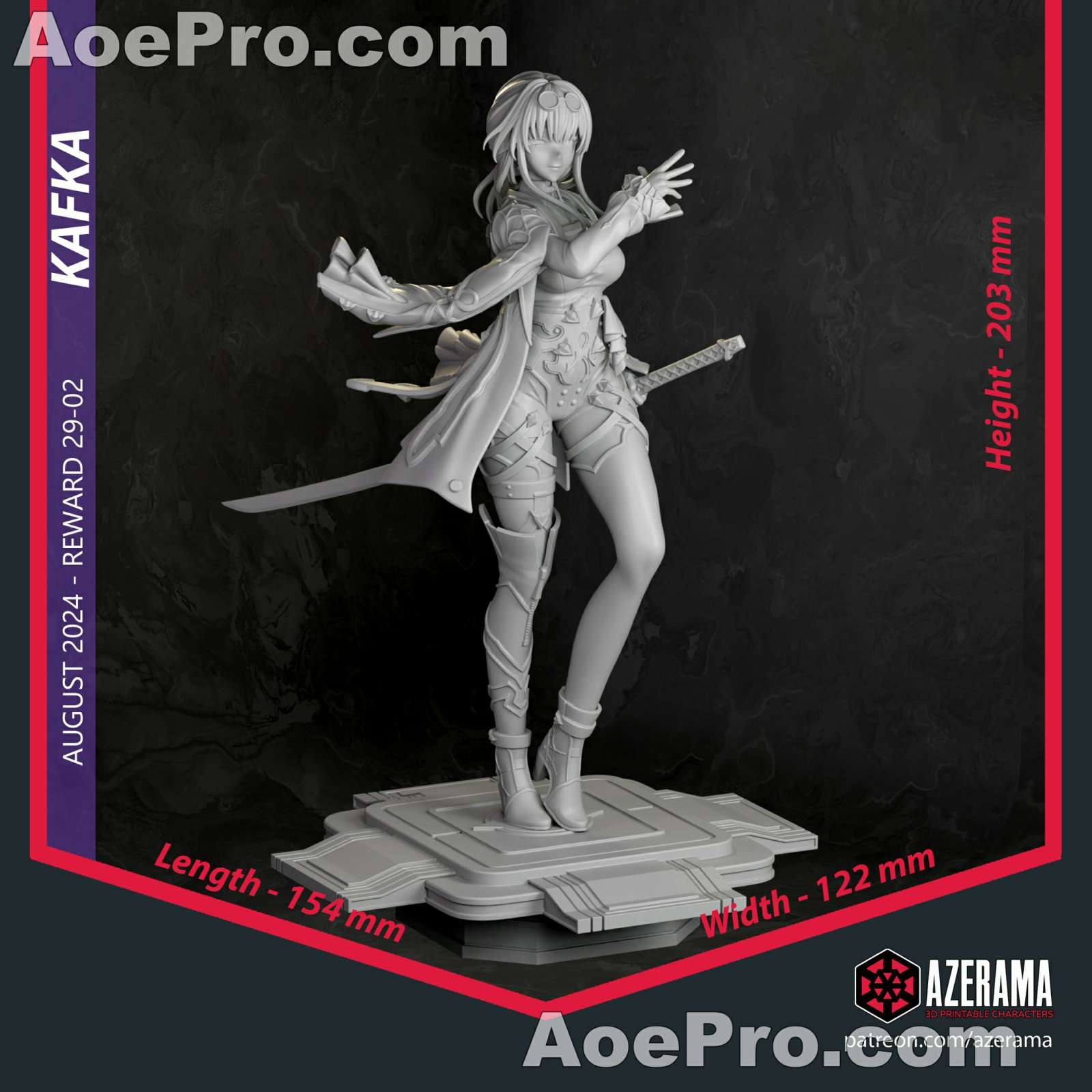 图片[11]|Azerama - Kafka Honkai Star Rail – 3D PRINTABLE Figure STL - NXlfB1|NXlfB1