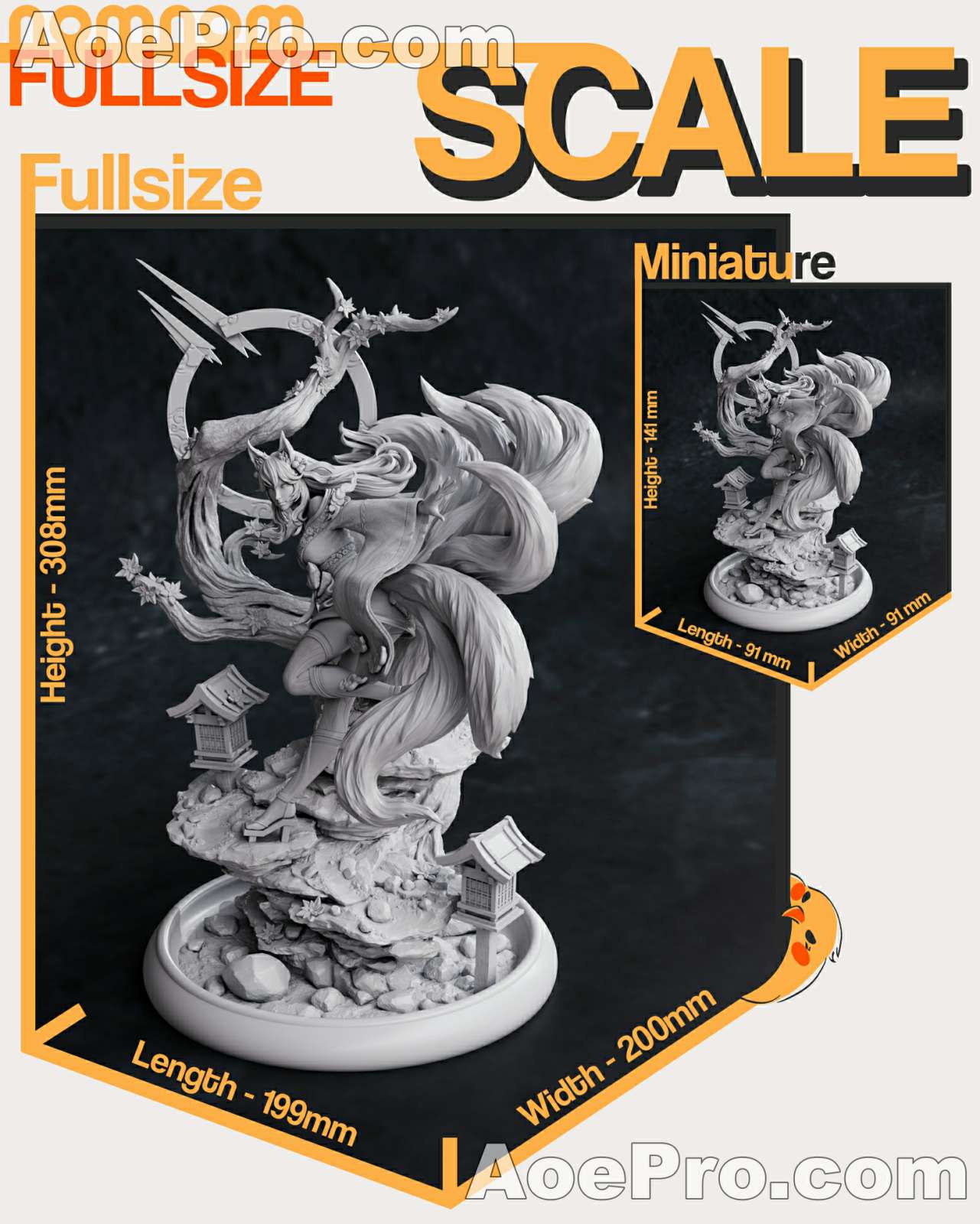 图片[4]|Ahri Spirit Blossom from League of Legends – 3D PRINTABLE Figure STL - NXlfB1|NXlfB1