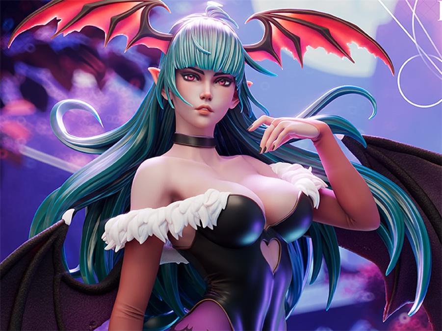 Hybris Studios - Morrigan - Darkstalkers – 3D PRINTABLE Figure STL - NXlfB1|NXlfB1