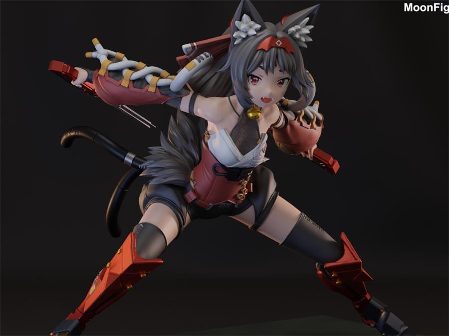 Moon Figures - Nekomiya Mana – 3D PRINTABLE Figure STL - NXlfB1|NXlfB1