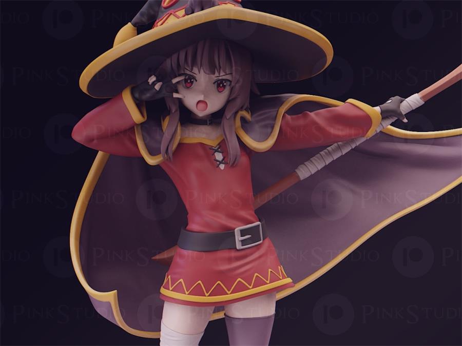 Konosuba - Megumin – 3D PRINTABLE Figure STL - NXlfB1|NXlfB1