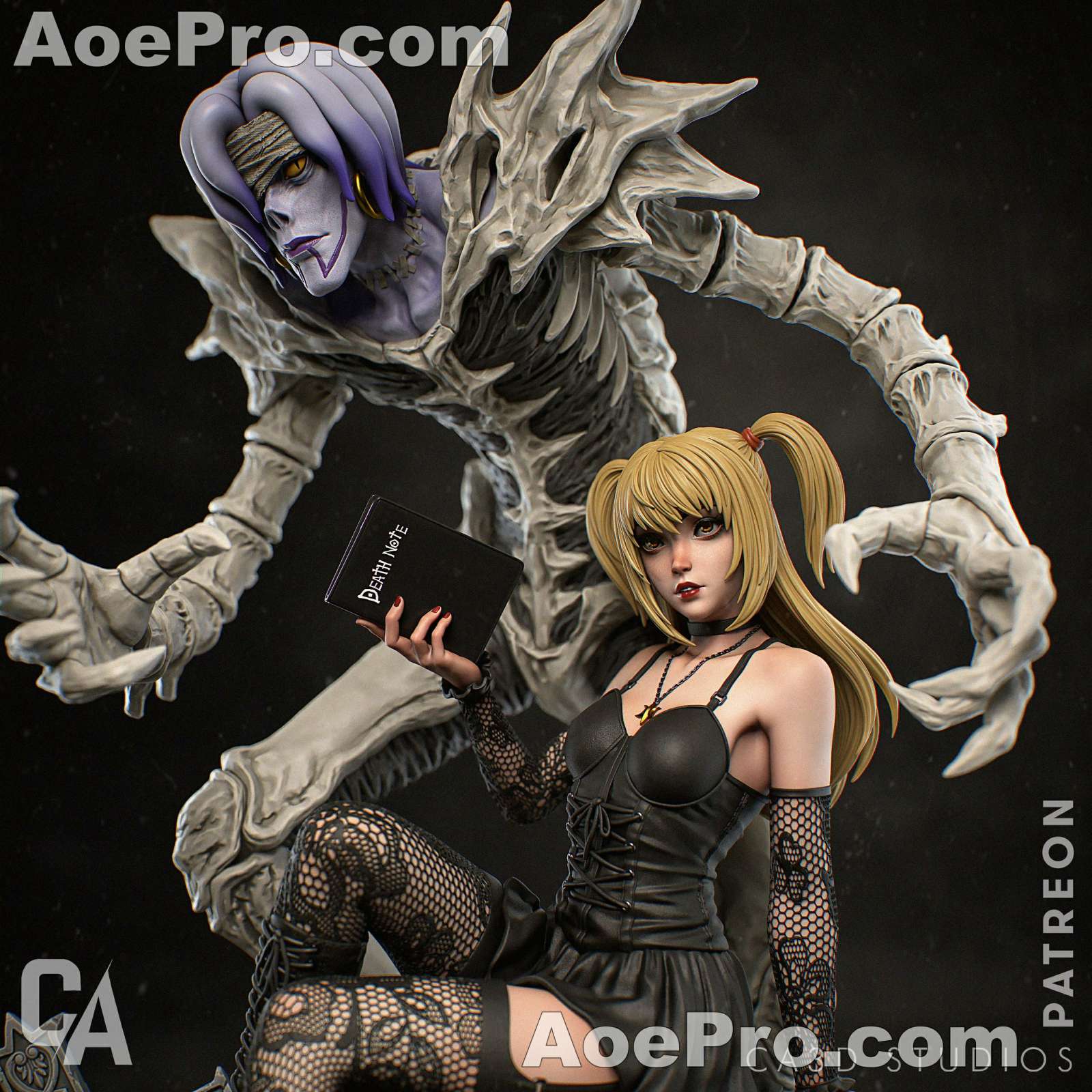 图片[1]|Ca 3d Studios - Misa Amane – 3D PRINTABLE Figure STL - NXlfB1|NXlfB1