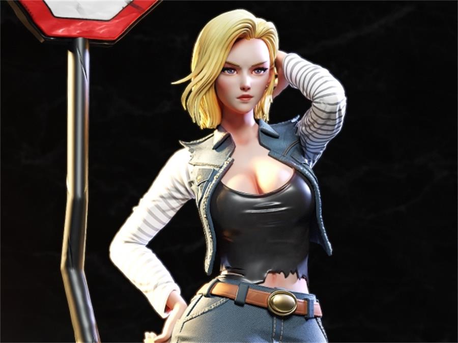 Android 18 - Chuya Factory – 3D PRINTABLE Figure STL - NXlfB1|NXlfB1