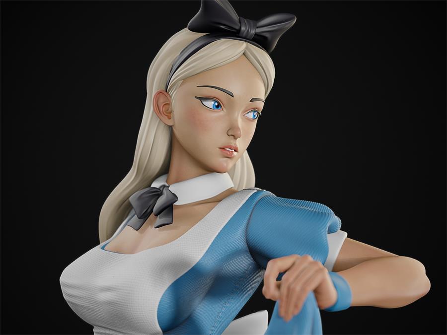 GM3D Alice – 3D PRINTABLE Figure STL - NXlfB1|NXlfB1