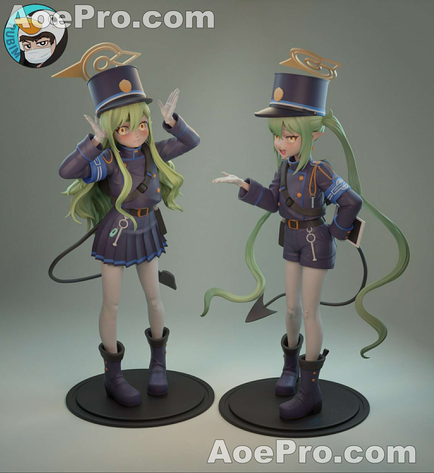 图片[1]|Rubim Hikari and Nojomi – 3D Print Model Figure STL - NXlfB1|NXlfB1