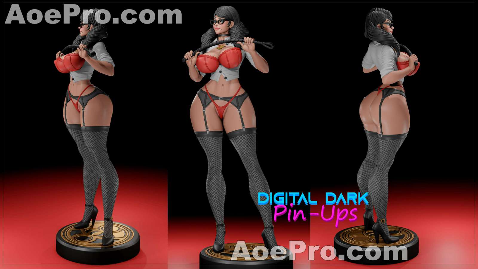 图片[4]|Digital Dark Pin-Ups - Bayoneta – 3D PRINTABLE Figure STL - NXlfB1|NXlfB1