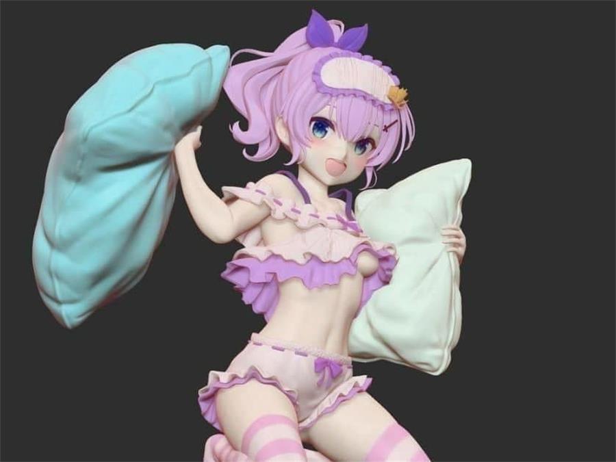 Anime - Pillow – 3D PRINTABLE Figure STL - NXlfB1|NXlfB1