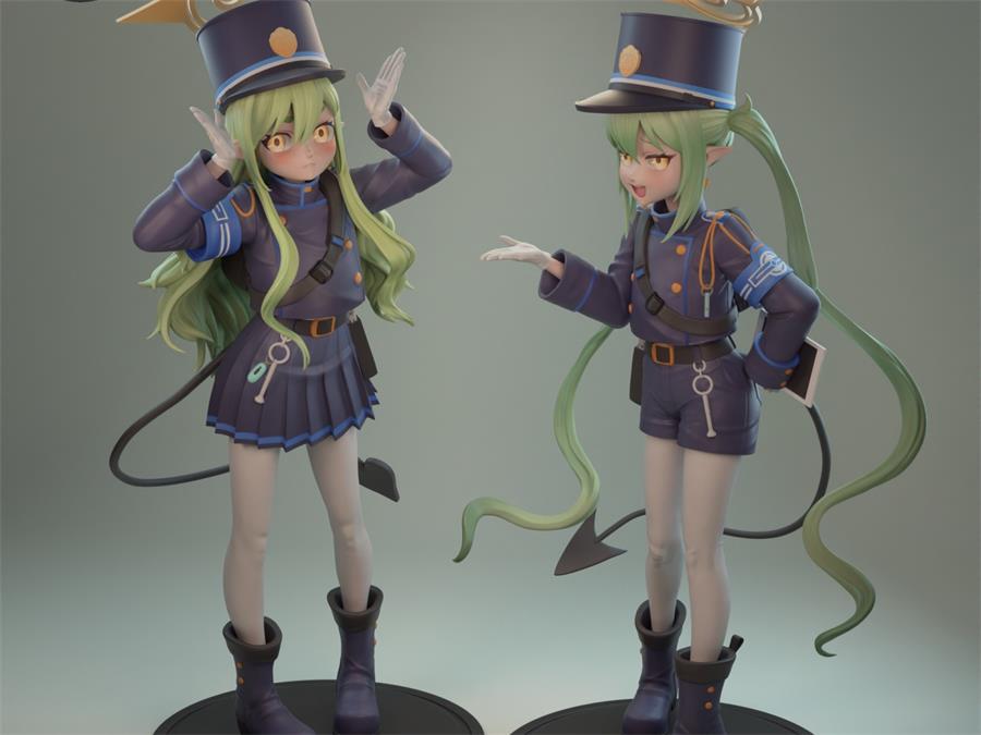 Rubim Hikari and Nojomi – 3D Print Model Figure STL - NXlfB1|NXlfB1